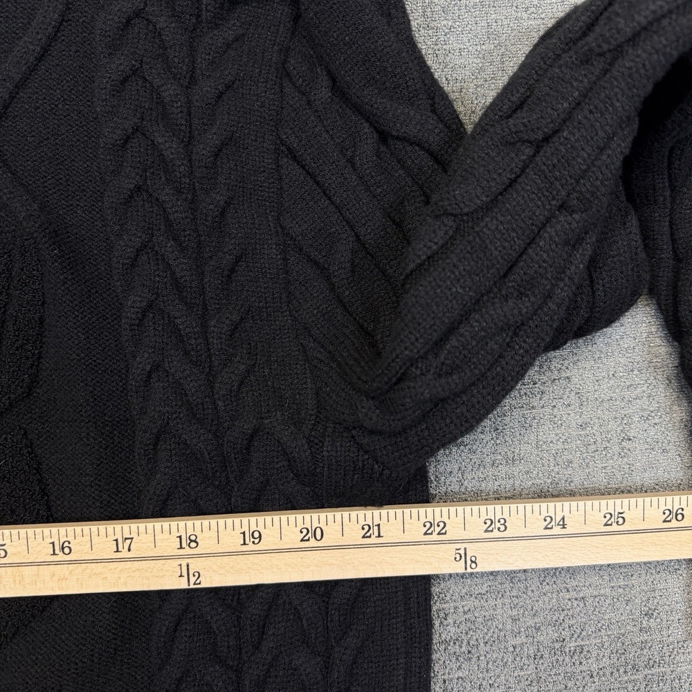 Disney Marvel Black Panther Sweater Mens XL Black Chunky‎ Cable Knit Pullover - Picture 8 of 10